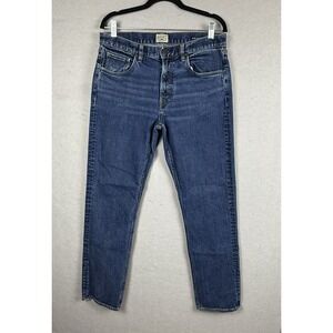 Faherty Mens Straight Leg‎ Blue Denim Jeans - 32x32